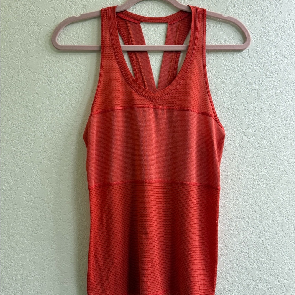 Lululemon Red Tank workout Top